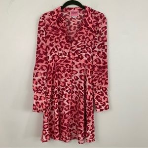 Pink leopard print Kate spade mini dress